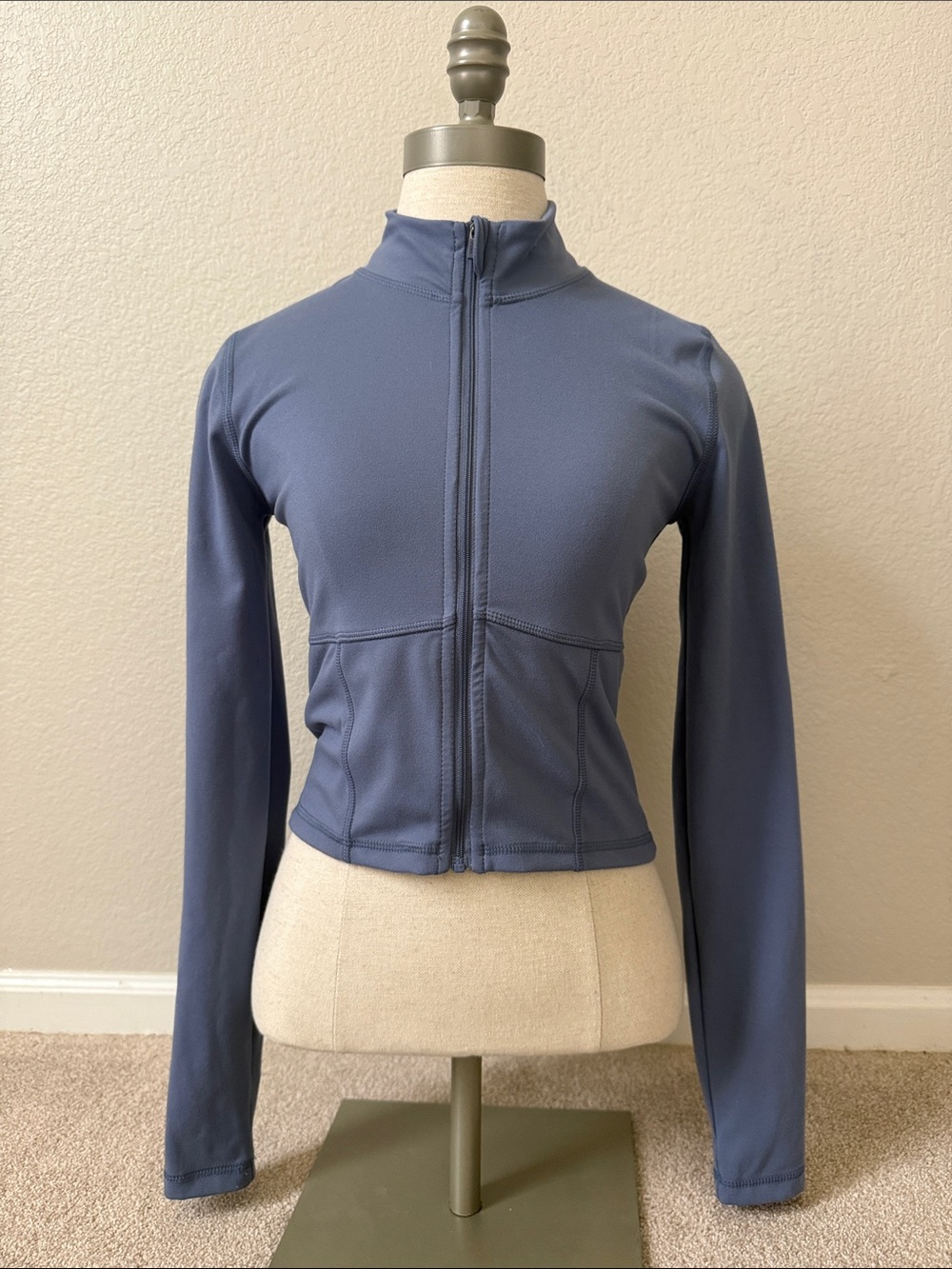 PINK Blue Full-Zip Utility Jacket